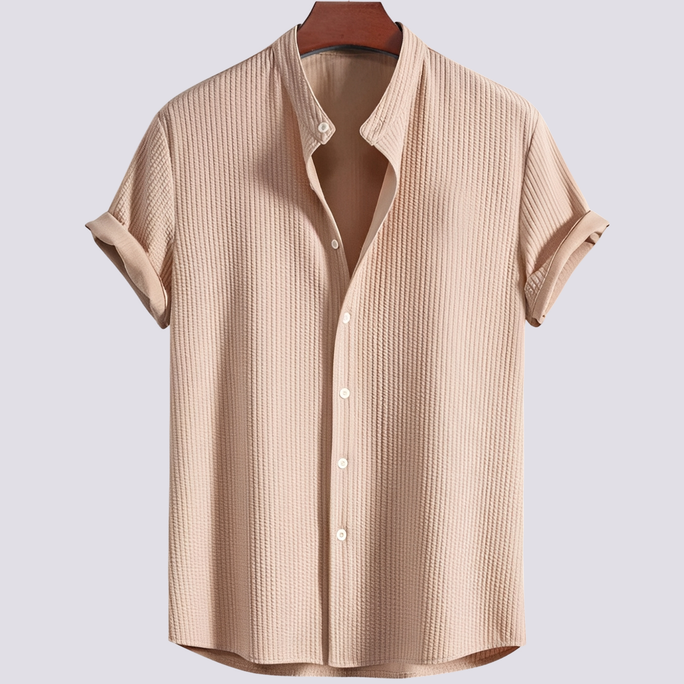 Johnny - Tricou simplu, lejer, pentru bărbați, cu nervuri