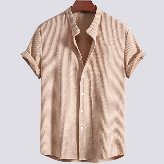 Johnny - Tricou simplu, lejer, pentru bărbați, cu nervuri