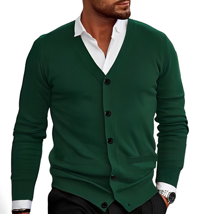 Kyler - Cardigan elegant cu nasturi pentru bărbați
