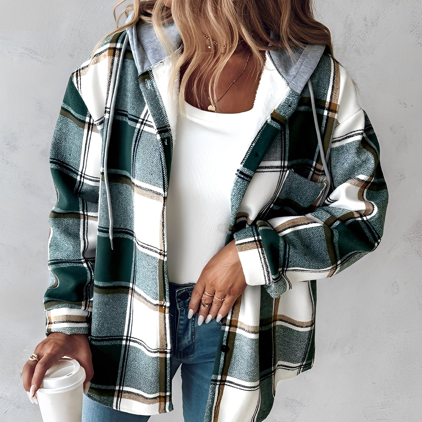 Briana - Jachetă comodă și lejeră cu glugă pentru femei