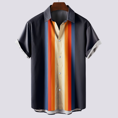 Shawn - Cămașă tradițională cu imprimeu pentru bărbați