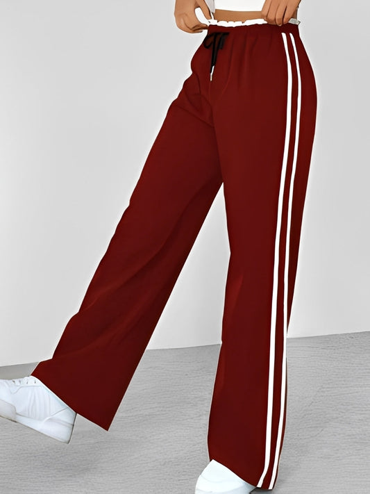 Eleanor - Pantaloni sport, largi și drepți pentru femei