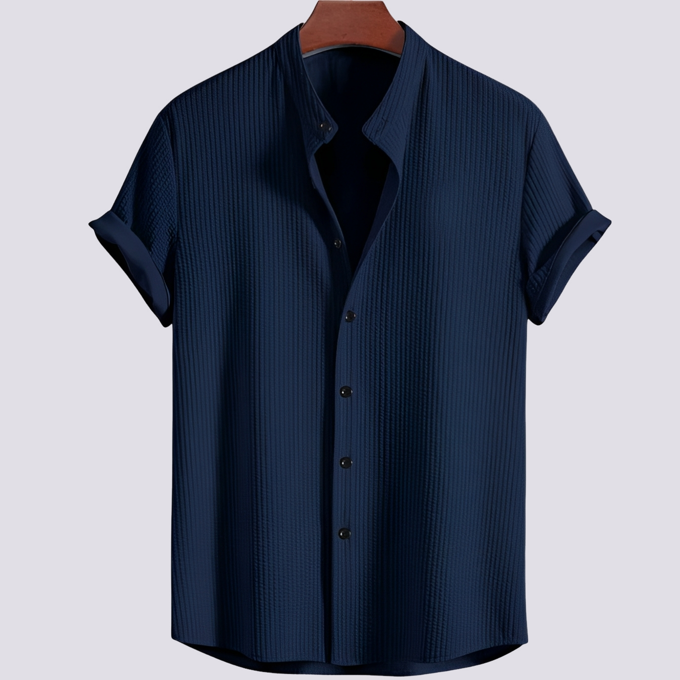 Johnny - Tricou simplu, lejer, pentru bărbați, cu nervuri