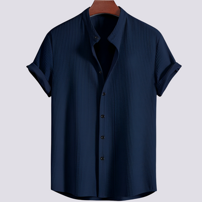 Johnny - Tricou simplu, lejer, pentru bărbați, cu nervuri