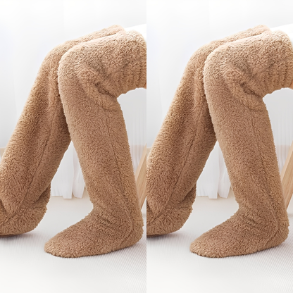 Camellia - Șosete de iarnă călduroase, până la genunchi, pentru femei