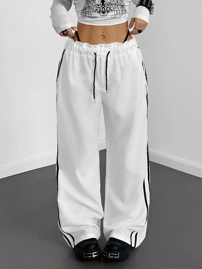 Eleanor - Pantaloni sport, largi și drepți pentru femei