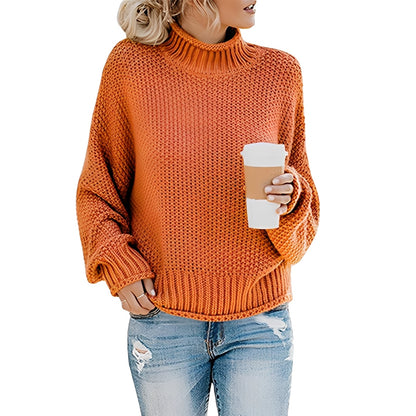 Evalyn - Sweater lejer cu guler înalt pentru femei
