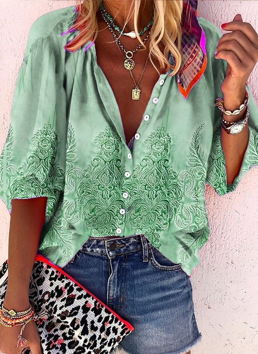 Kristina - Bluza lejeră și colorată pentru femei