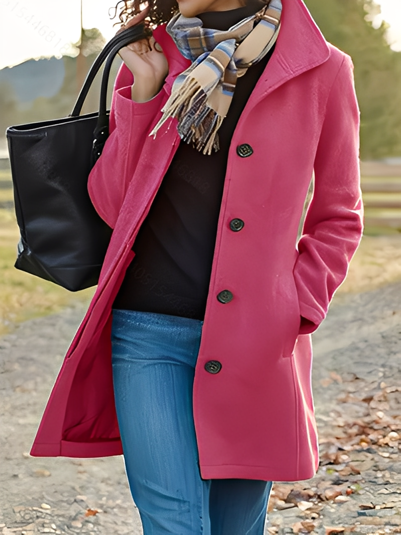 Jaclyn - Pelerină tweed modernă și adaptabilă pentru femei