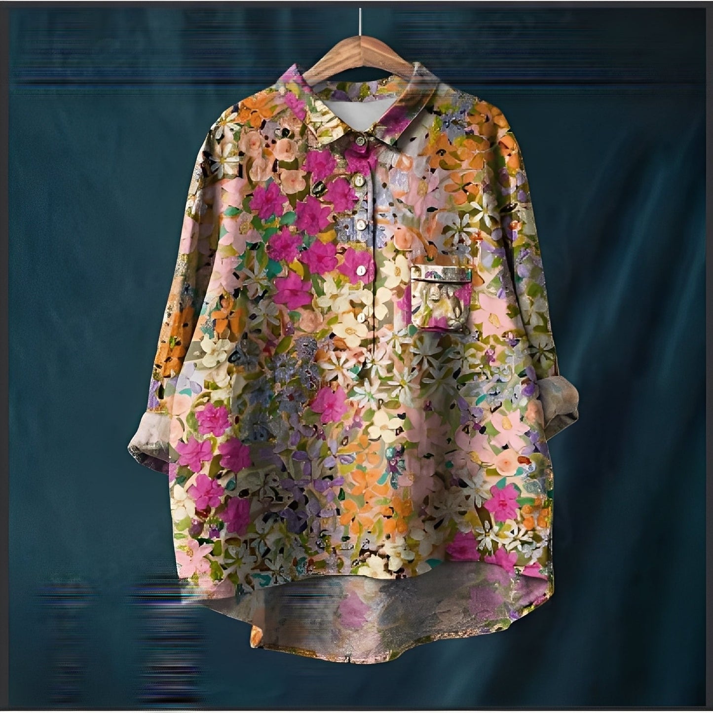 Garance - Cămașă tradițională feminină cu mâneci lungi