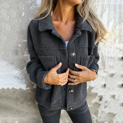 Eleanor - Jachetă de lână modernă cu guler clasic pentru femei