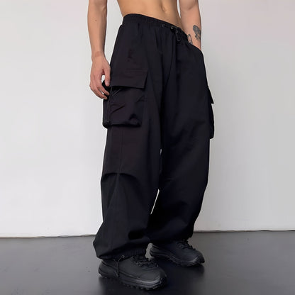 Kaleb - Pantaloni Cargo Baggy Stilați pentru Bărbați