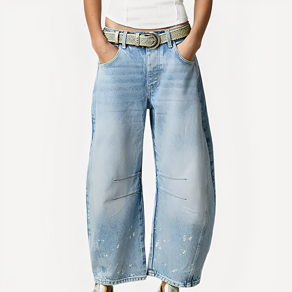 Celestine - Blugi largi clasici de damă