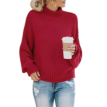 Evalyn - Sweater lejer cu guler înalt pentru femei