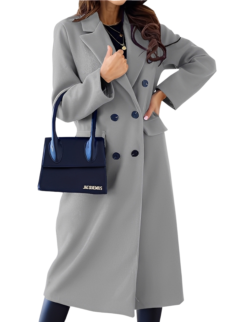 Jocelin - Palton elegant și călduros, cu nasturi dubli pentru femei
