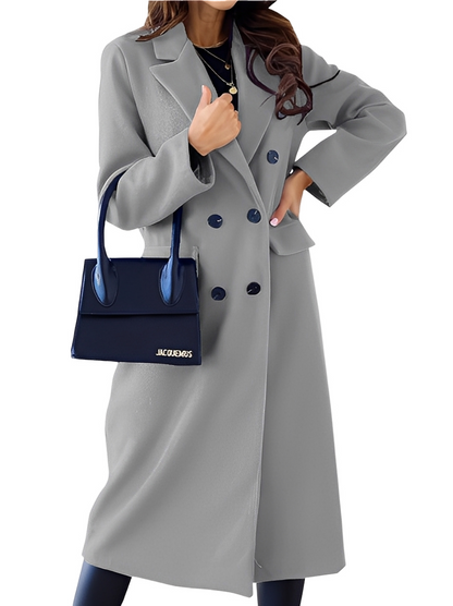 Jocelin - Palton elegant și călduros, cu nasturi dubli pentru femei