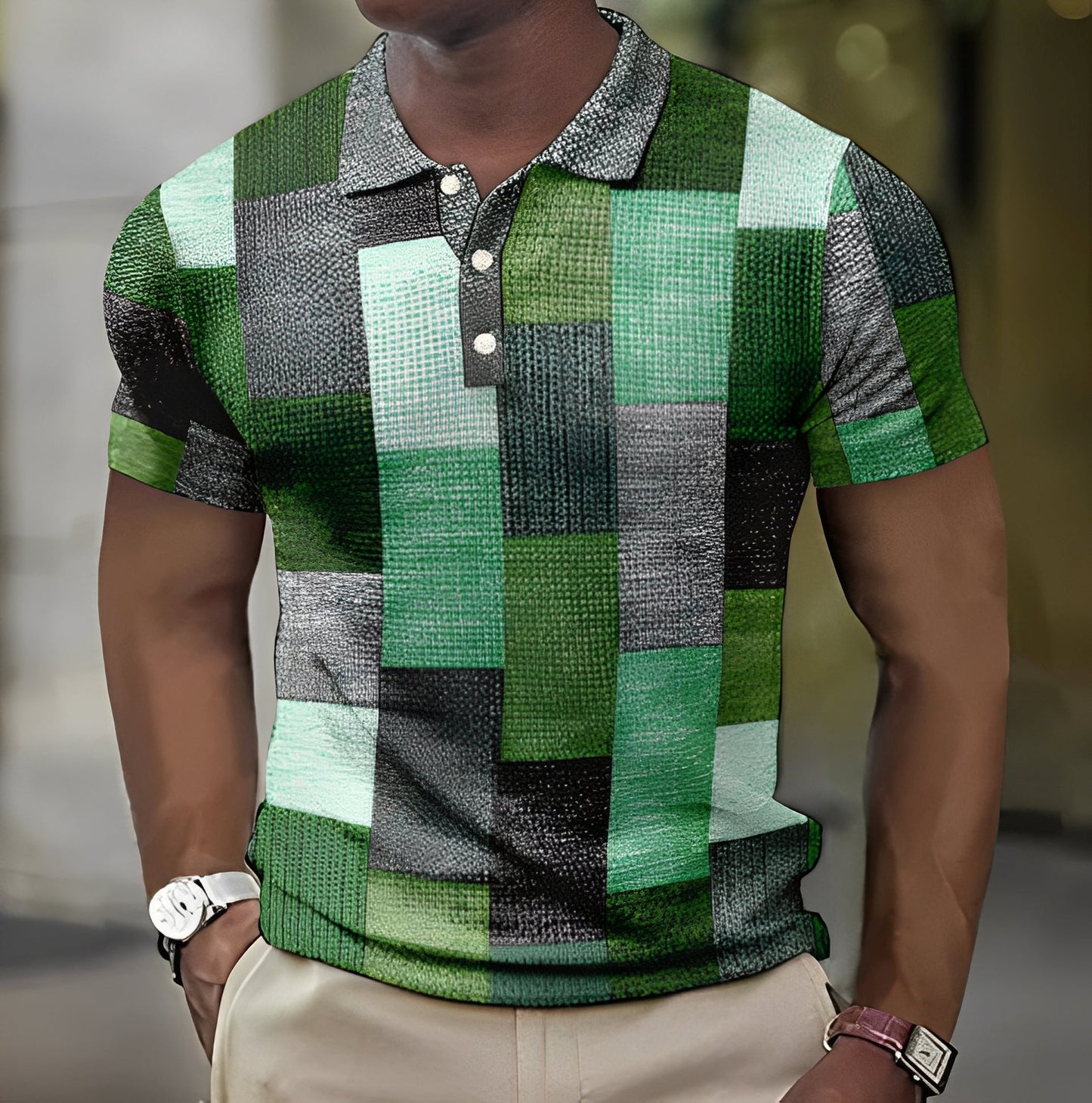 Reginald - Stil polo bărbătesc multicolor