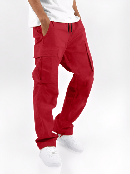 Cooper - Pantaloni cargo relaxați cu șnur pentru bărbați
