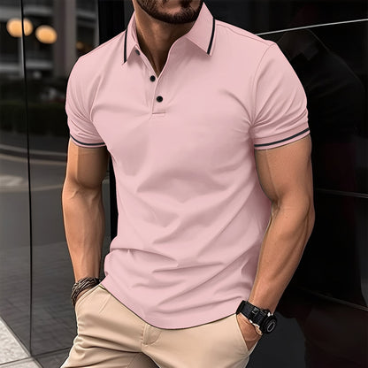 Mervyn - Polo Sport Casual cu Mâneca Scurtă pentru Bărbați