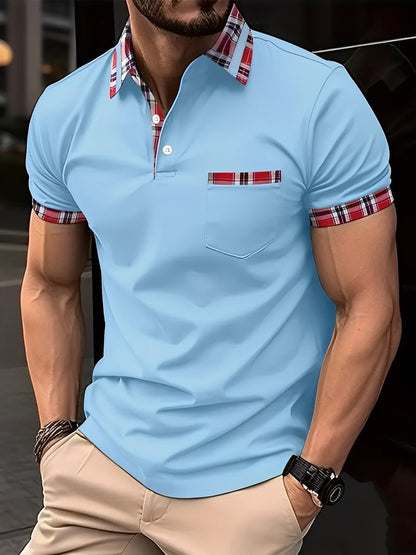 Ryker - Polo elegant pentru bărbați cu buzunar