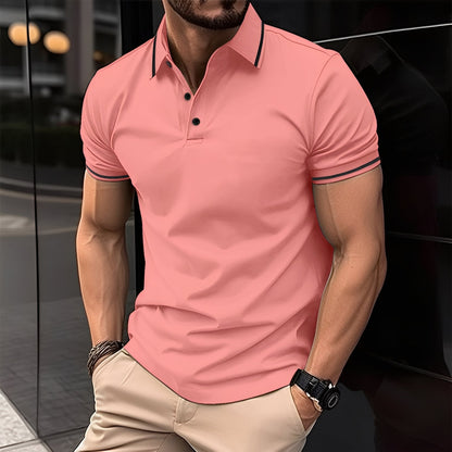 Mervyn - Polo Sport Casual cu Mâneca Scurtă pentru Bărbați