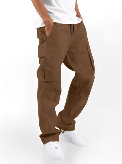 Cooper - Pantaloni cargo relaxați cu șnur pentru bărbați