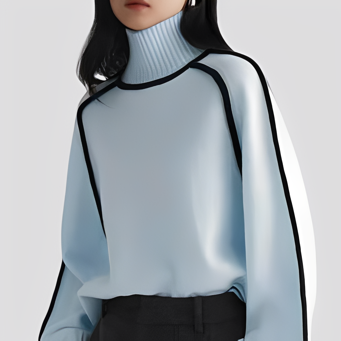 Azalea - Pulover comod și elegant cu guler înalt pentru femei