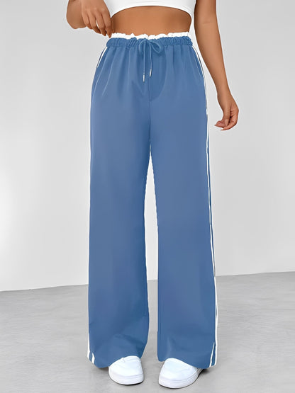 Eleanor - Pantaloni sport, largi și drepți pentru femei