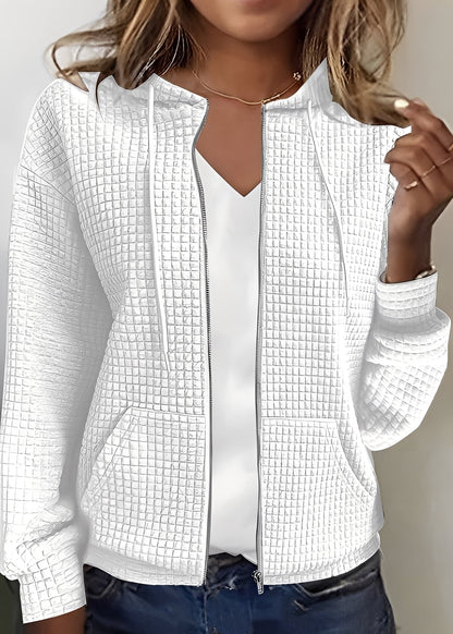 Katherine - Cardigan elegant cu glugă și buzunare pentru femei
