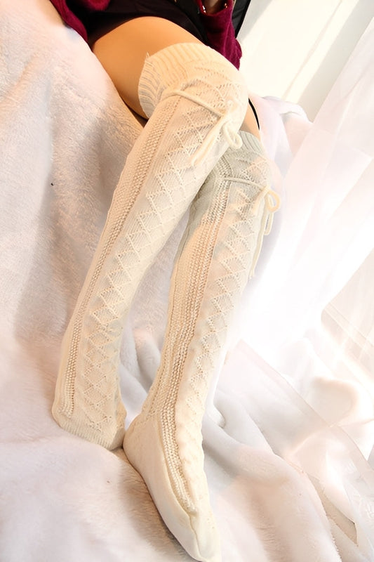 Rozanne - Șosete rafinate, călduroase, peste genunchi pentru femei