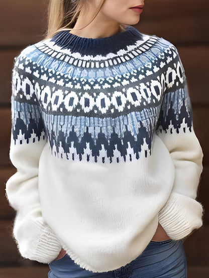 Lorine - Pulover călduros cu design elegant pentru femei