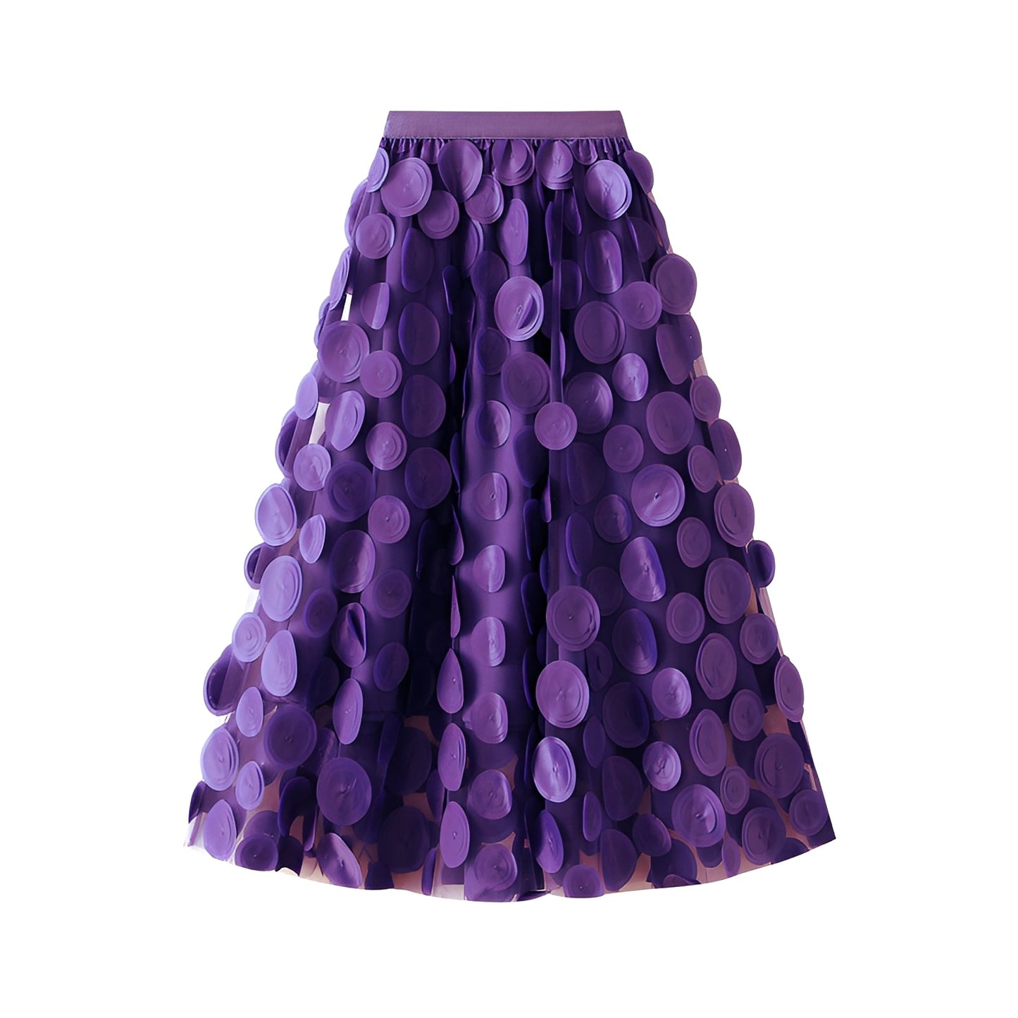 Salome - Fustă elegantă cu puncte pentru dame
