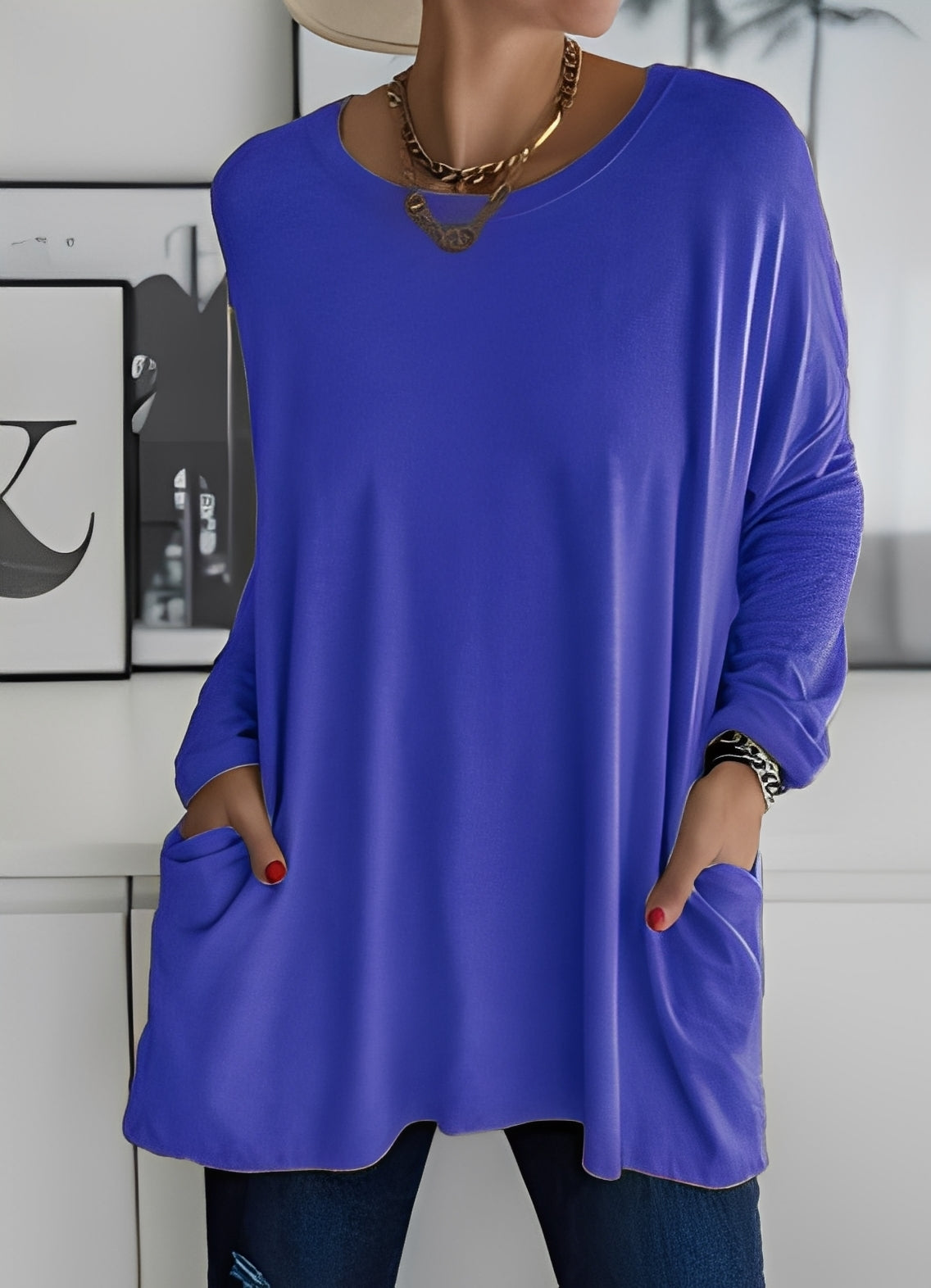 Shanene - Pulover feminin, lejer și simplu