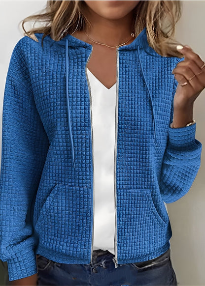 Katherine - Cardigan elegant cu glugă și buzunare pentru femei