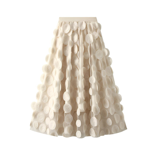 Salome - Fustă elegantă cu puncte pentru dame