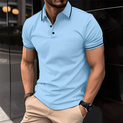 Mervyn - Polo Sport Casual cu Mâneca Scurtă pentru Bărbați