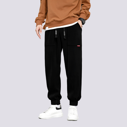 Benji - Pantaloni jogger casual din catifea pentru bărbați