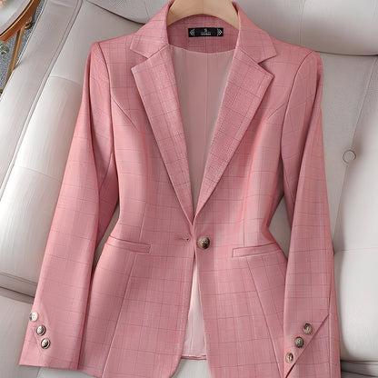 Claudia - Sacou elegant cu imprimeu în carouri pentru femei