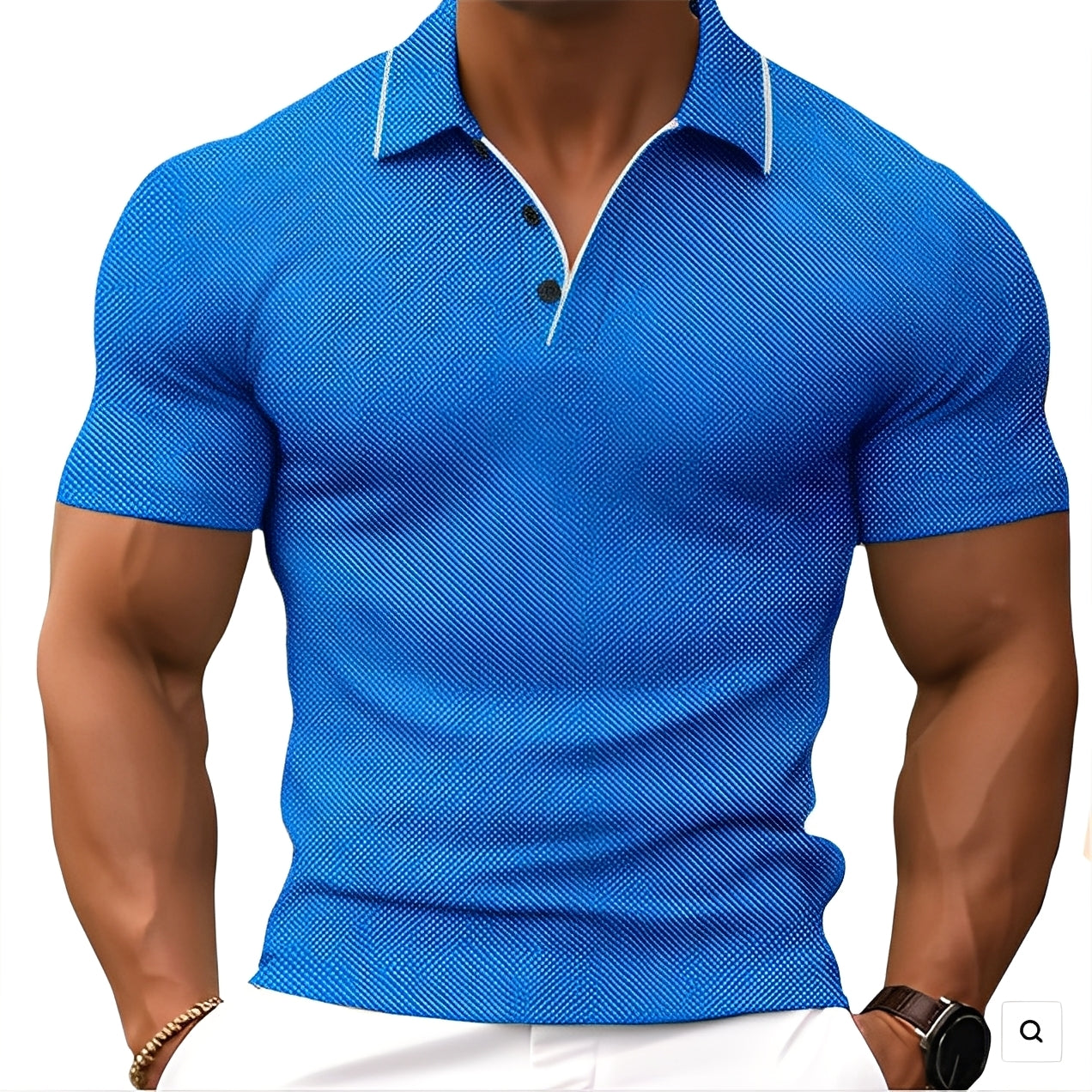 Florence - Tricou polo comod cu nasturi pentru bărbați
