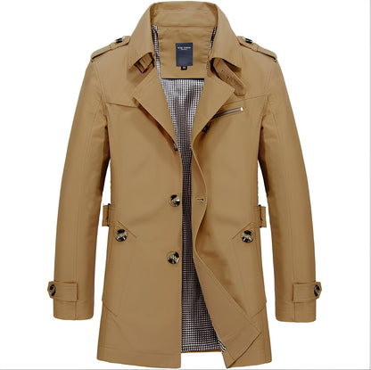 Kolton - Elegant Windbreaker-Trenchcoat pentru bărbați
