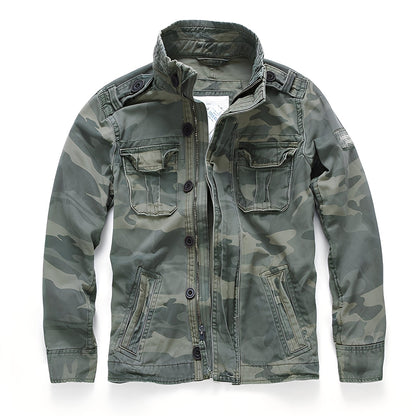Trenton - Jachetă bărbați din denim clasic cu buzunare