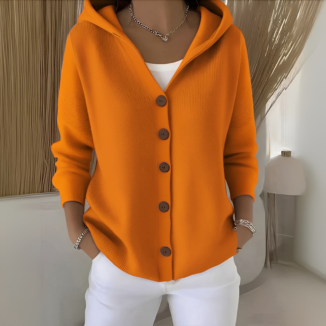 Orianne - Cardigan de bumbac pentru femei cu mâneci lungi