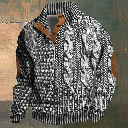 Nazaire - Pulover bărbați cu model 3D imprimat