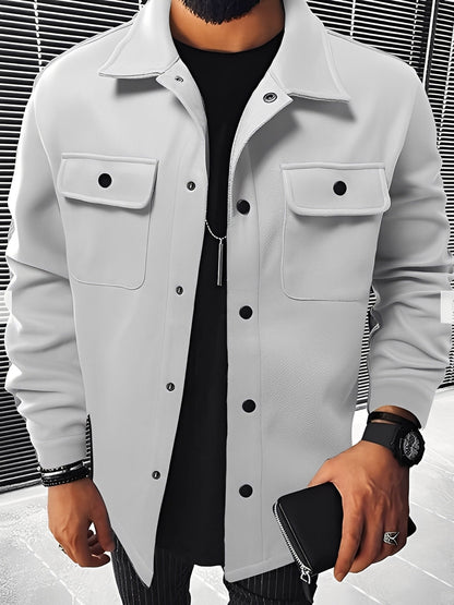 Clinton - Jachetă modernă pentru bărbați cu revere și buzunare