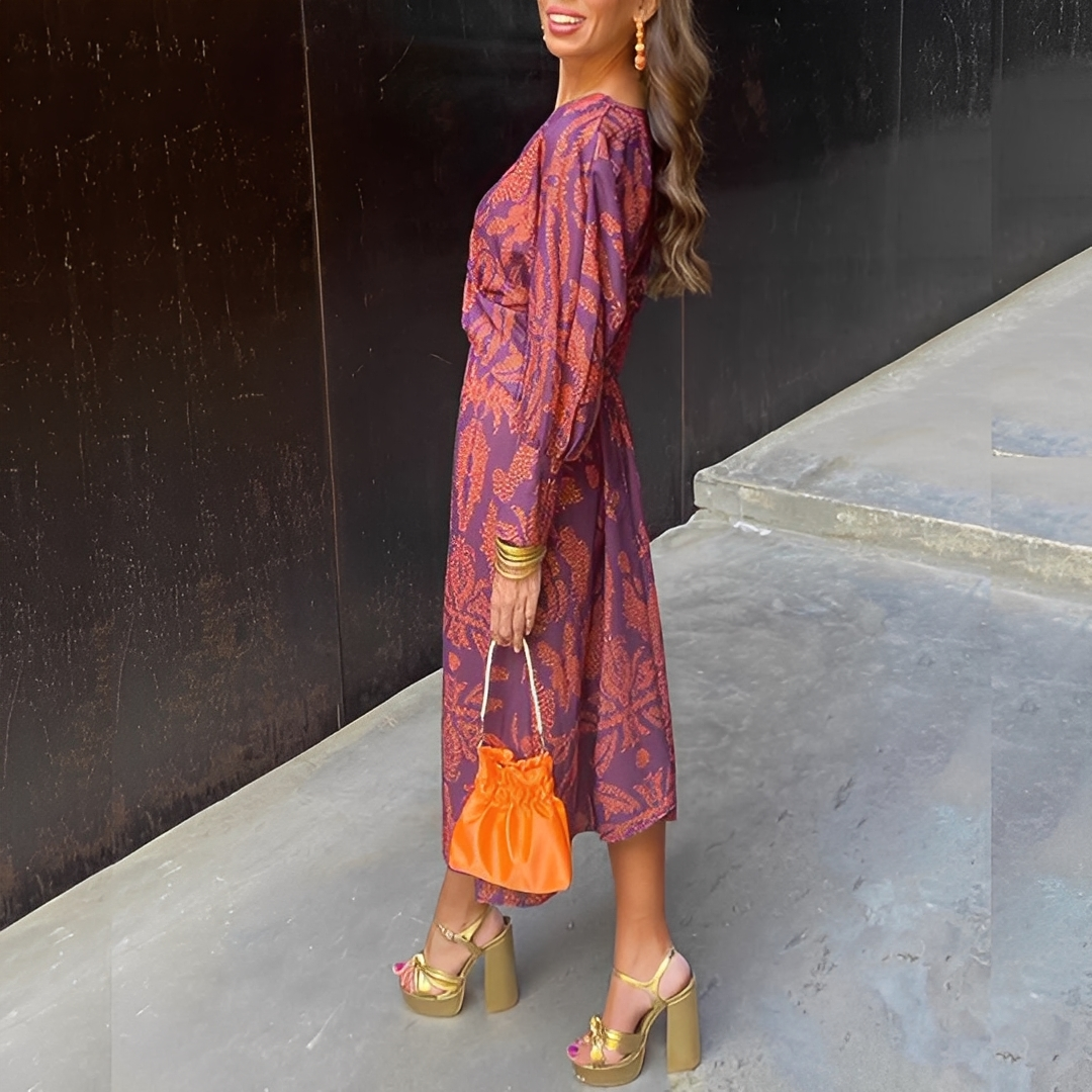 Louna - Rochie elegantă cu decolteu în V pentru femei