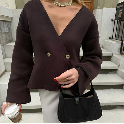 Anjelica - Cardigan elegant, tricotat lejer pentru femei