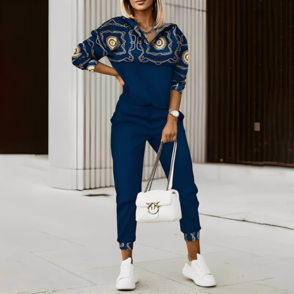 Hollie - Set sportiv elegant cu fermoar pentru femei