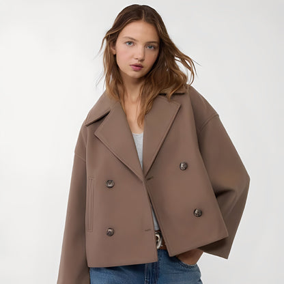 Abegail - Jachetă scurtă, simplă și casual pentru femei