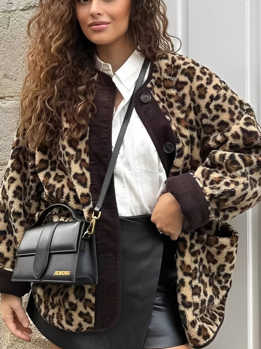 Emelia - Stilou, jachetă oversize, călduroasă pentru femei