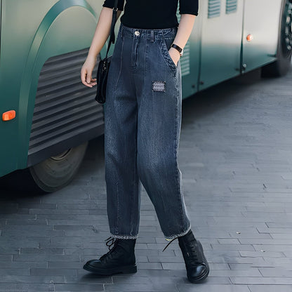 Shirlee - Blugi eleganți cu talie înaltă pentru femei